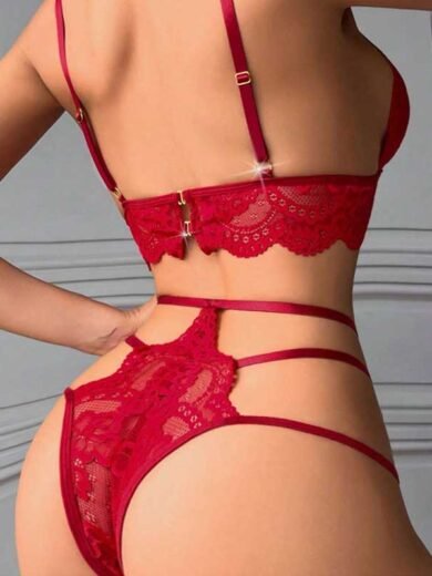 Ensemble soutien-gorge sans fil + culotte string)